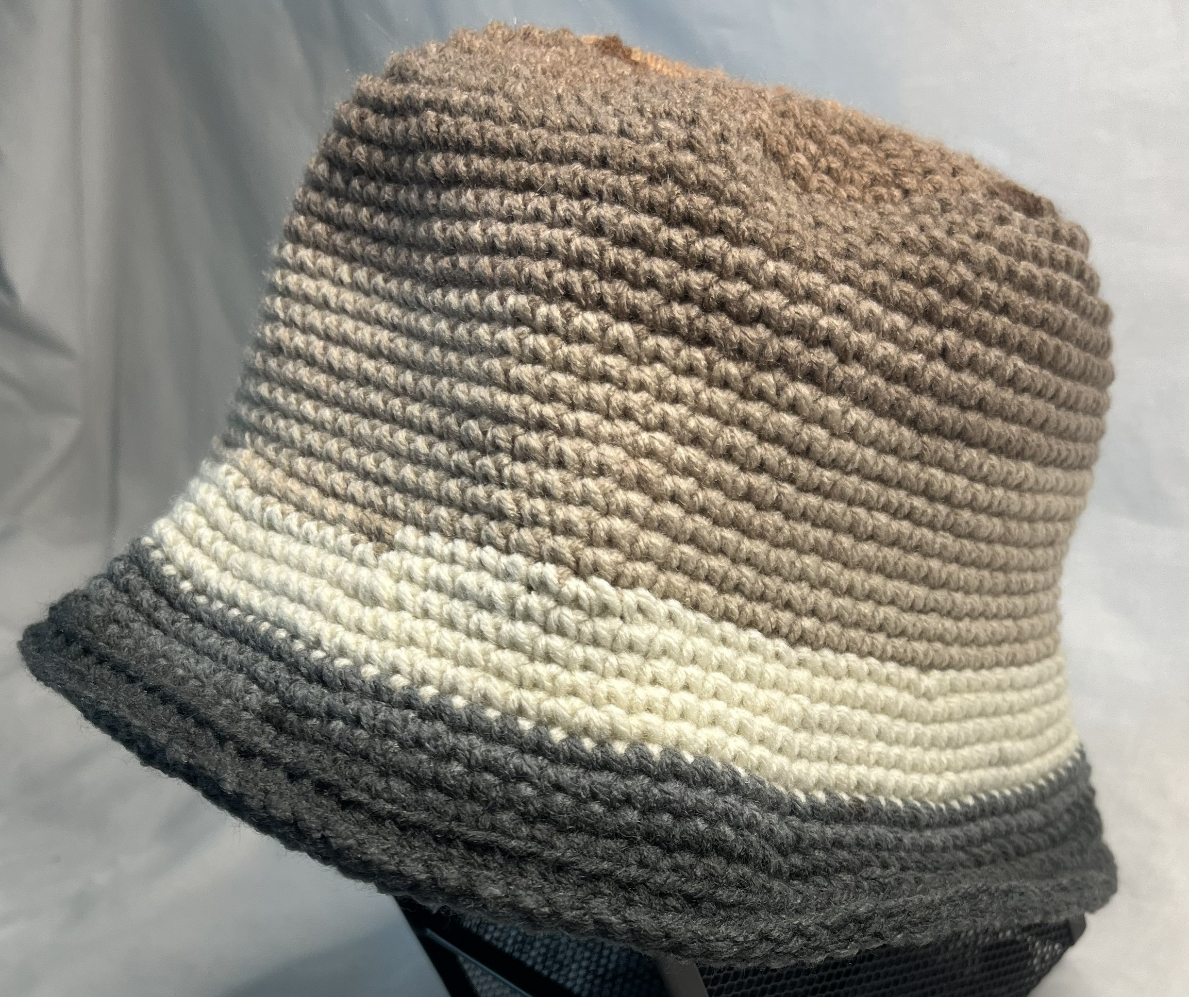 Handmade Crochet Bucket Hat Chocolate