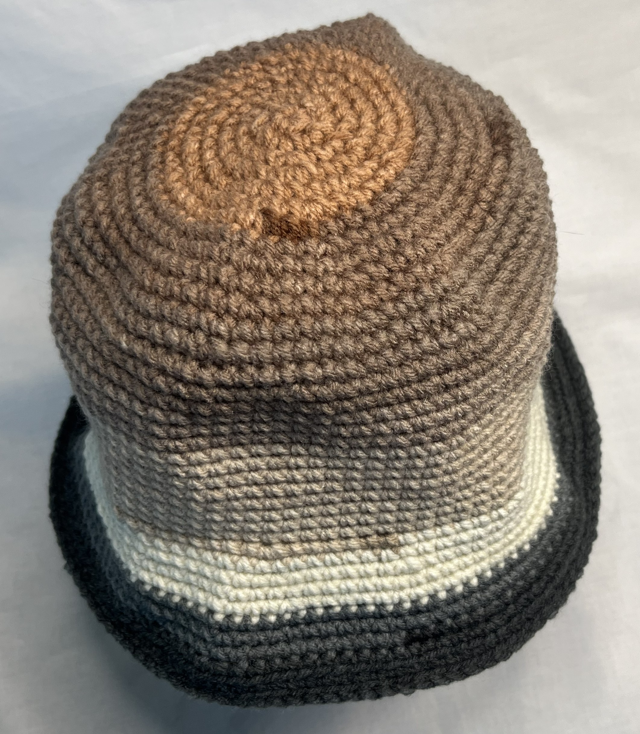 Handmade Crochet Bucket Hat Chocolate