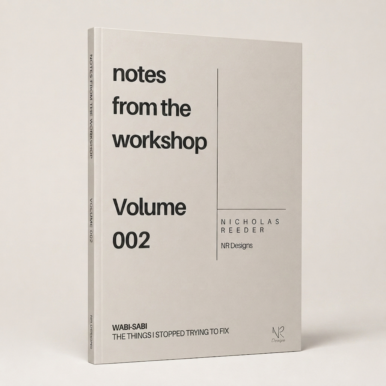 Notes from the Workshop Volume 002 - WABI-SABI