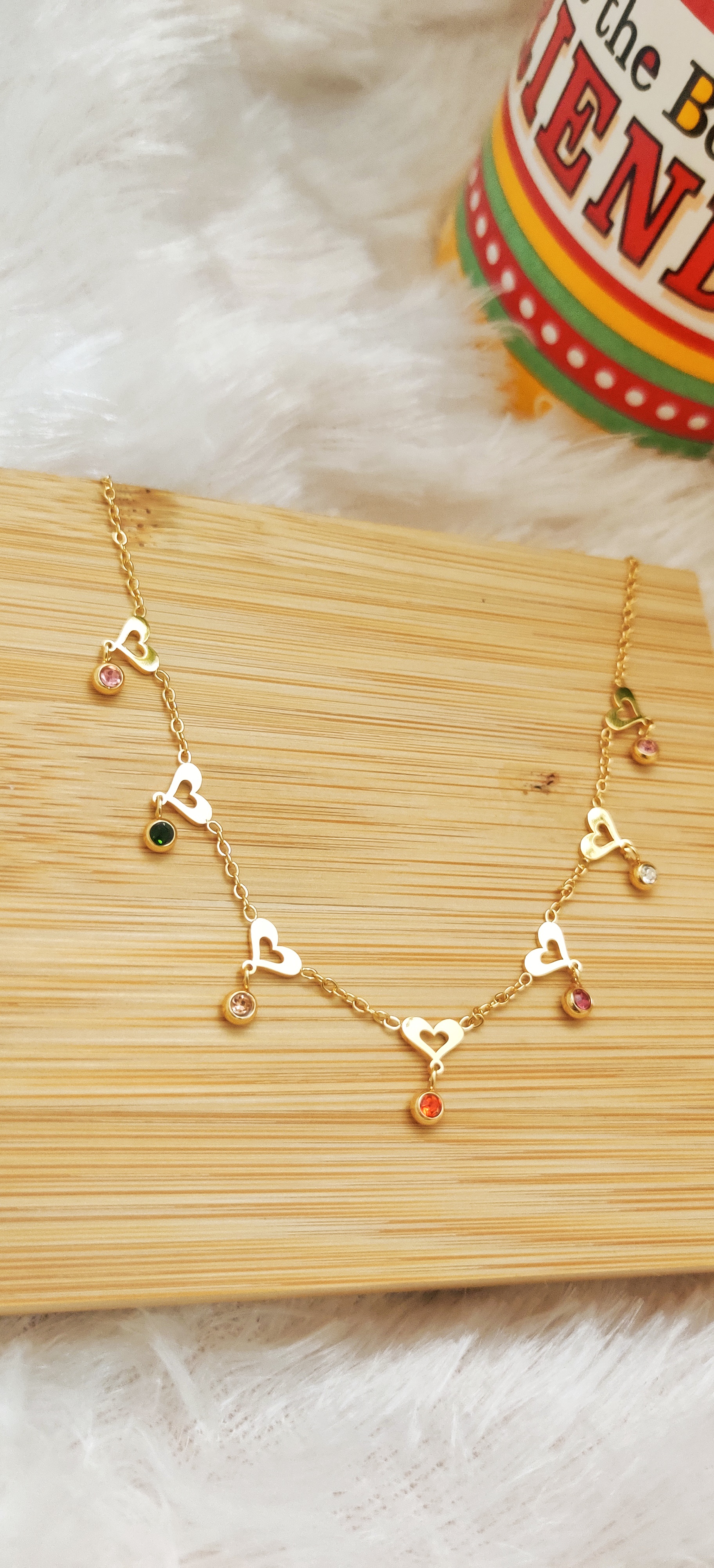Gold Heart Charm Necklace