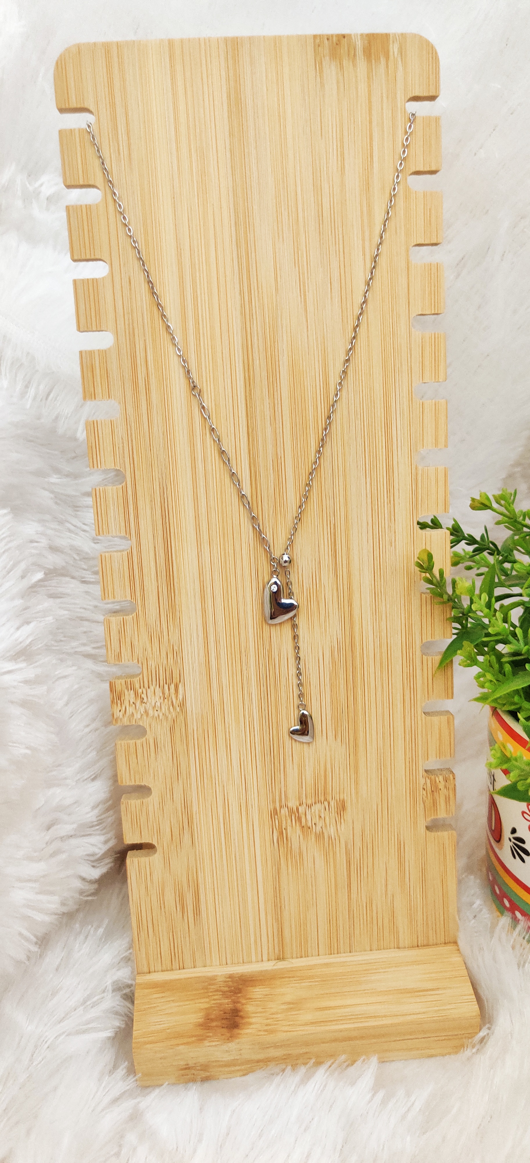 Heart Charm Silver Pendant Necklace