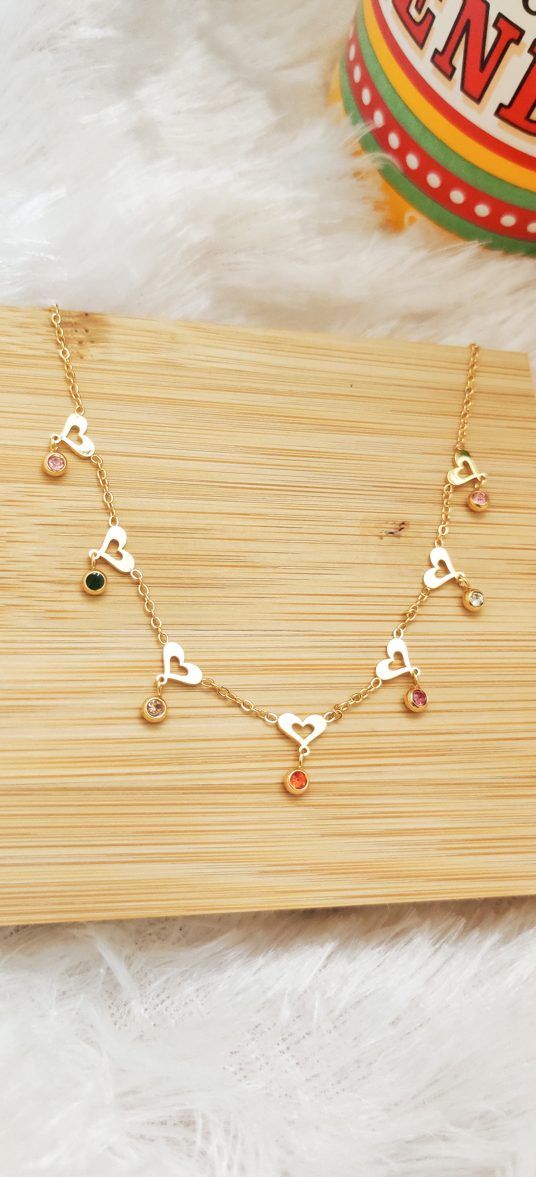 Gold Heart Charm Necklace