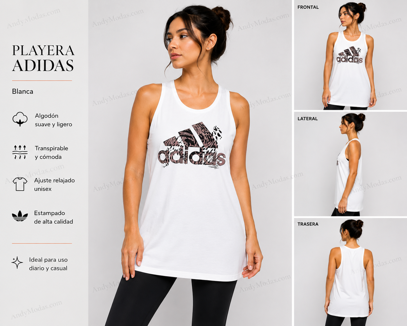 Playera Adidas Blanca