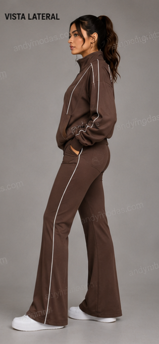 Conjunto de licra suave y brillante