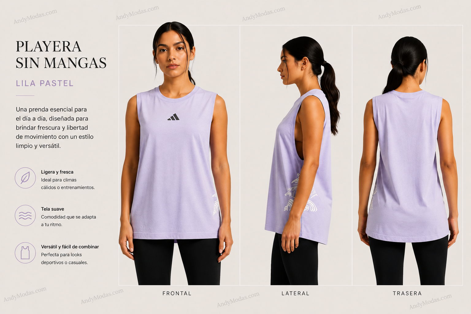 Playera Deportiva Sin Mangas Adidas