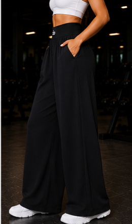 Pantalón deportivo ancho mujer alo