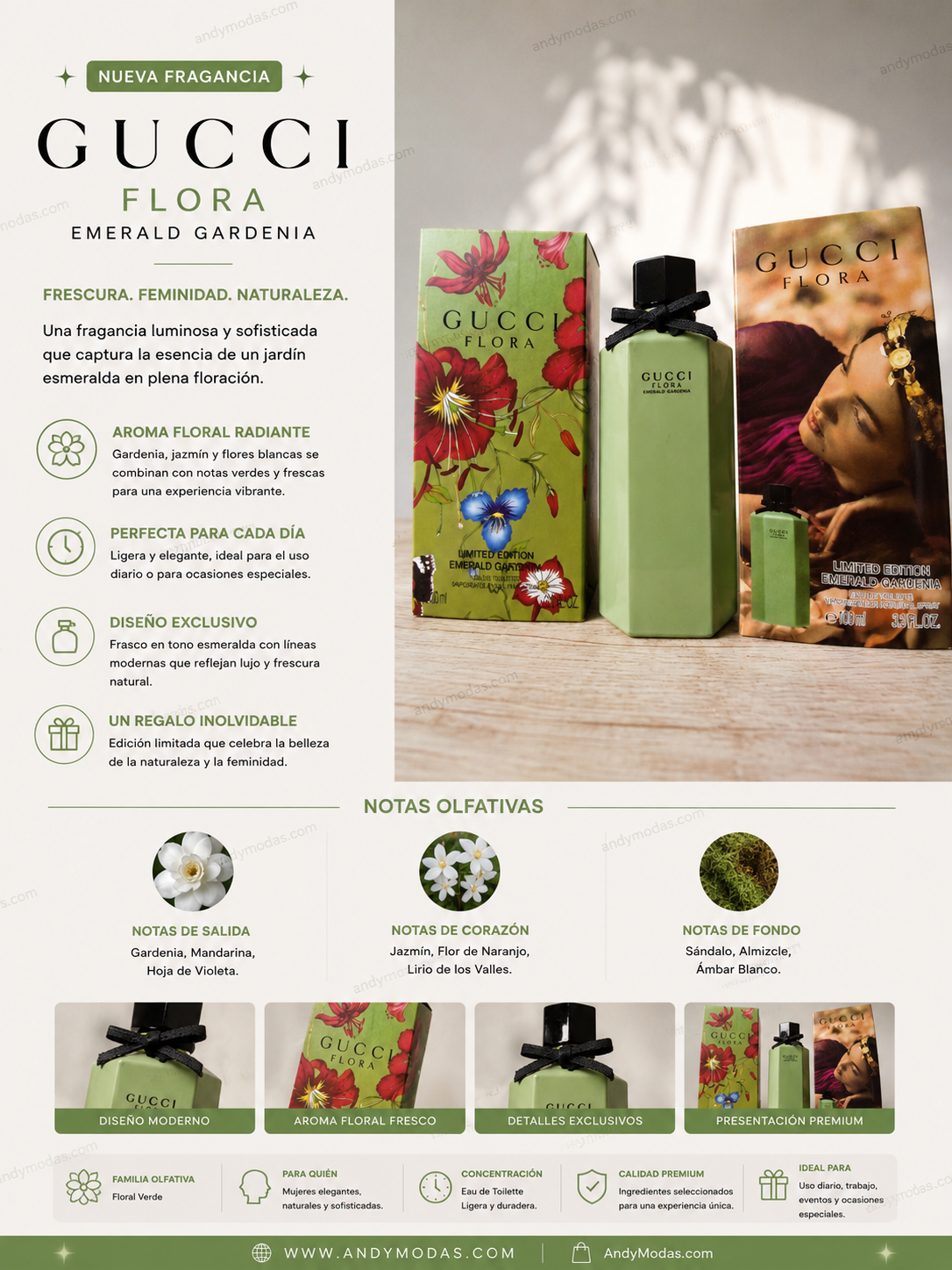 Gucci Flora Edición Limitada Emerald Gardenia