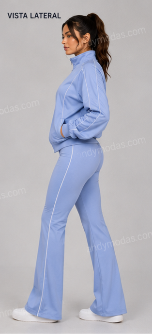 Conjunto de licra suave y brillante