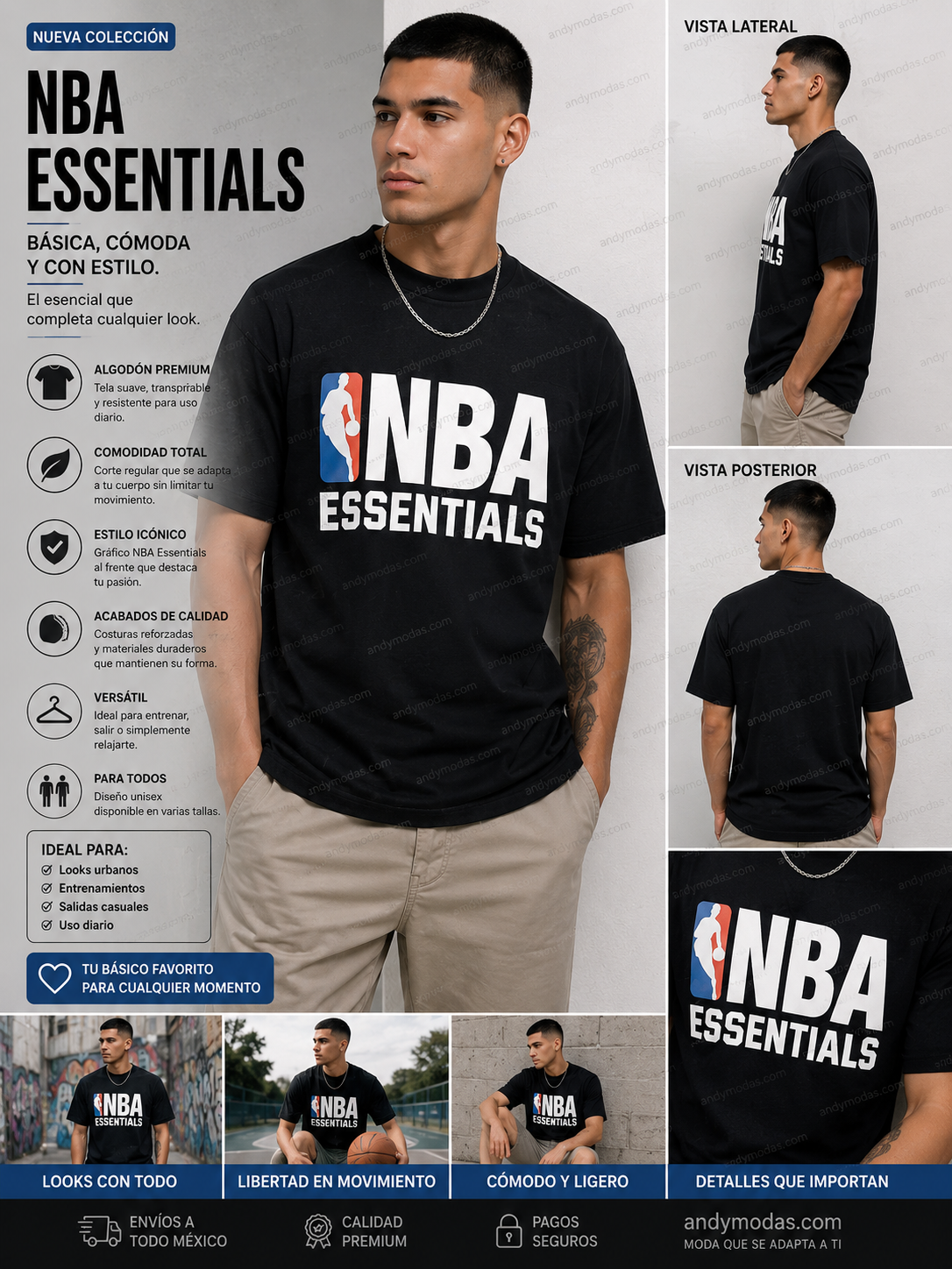 T-SHIRT NBA ESSENTIALS