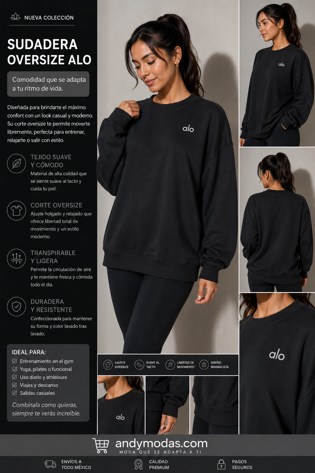 Sudadera Oversize Alo
