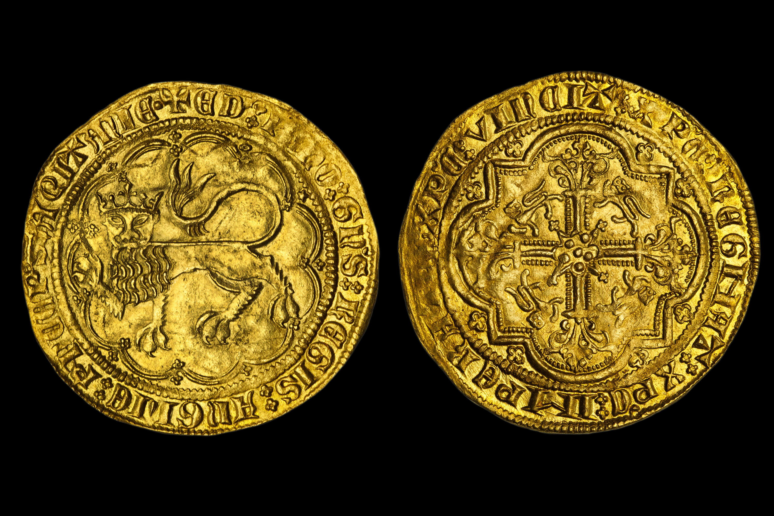 Edward the Black Prince, (1362-72), Gold Leopard D'Or, issued from 1362.
