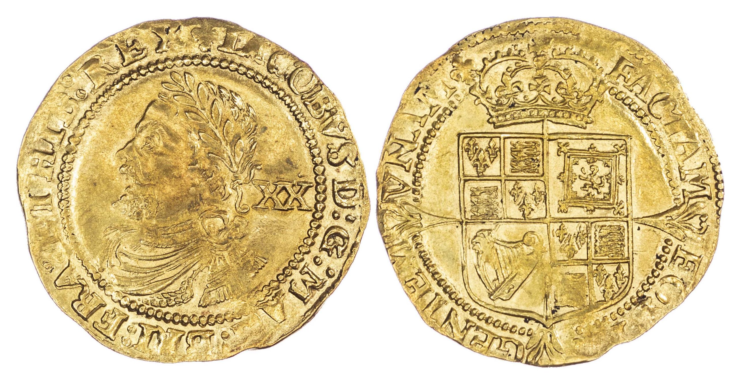 James 1st Laurel gold coin replica