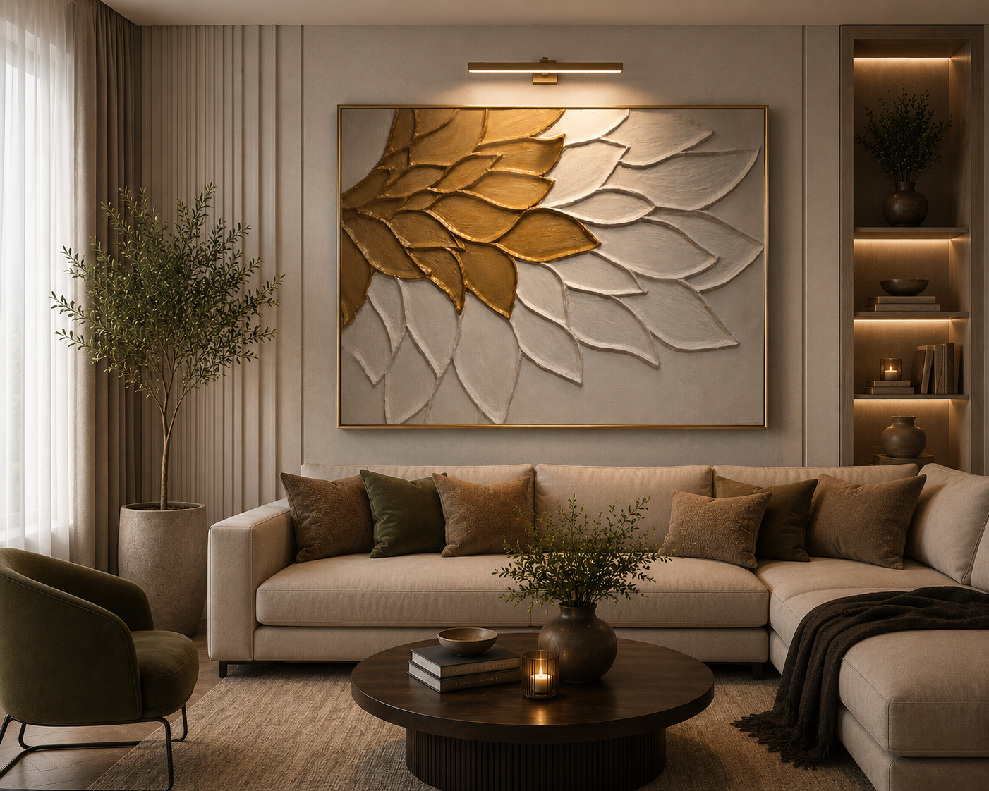 Golden Petal Symphony