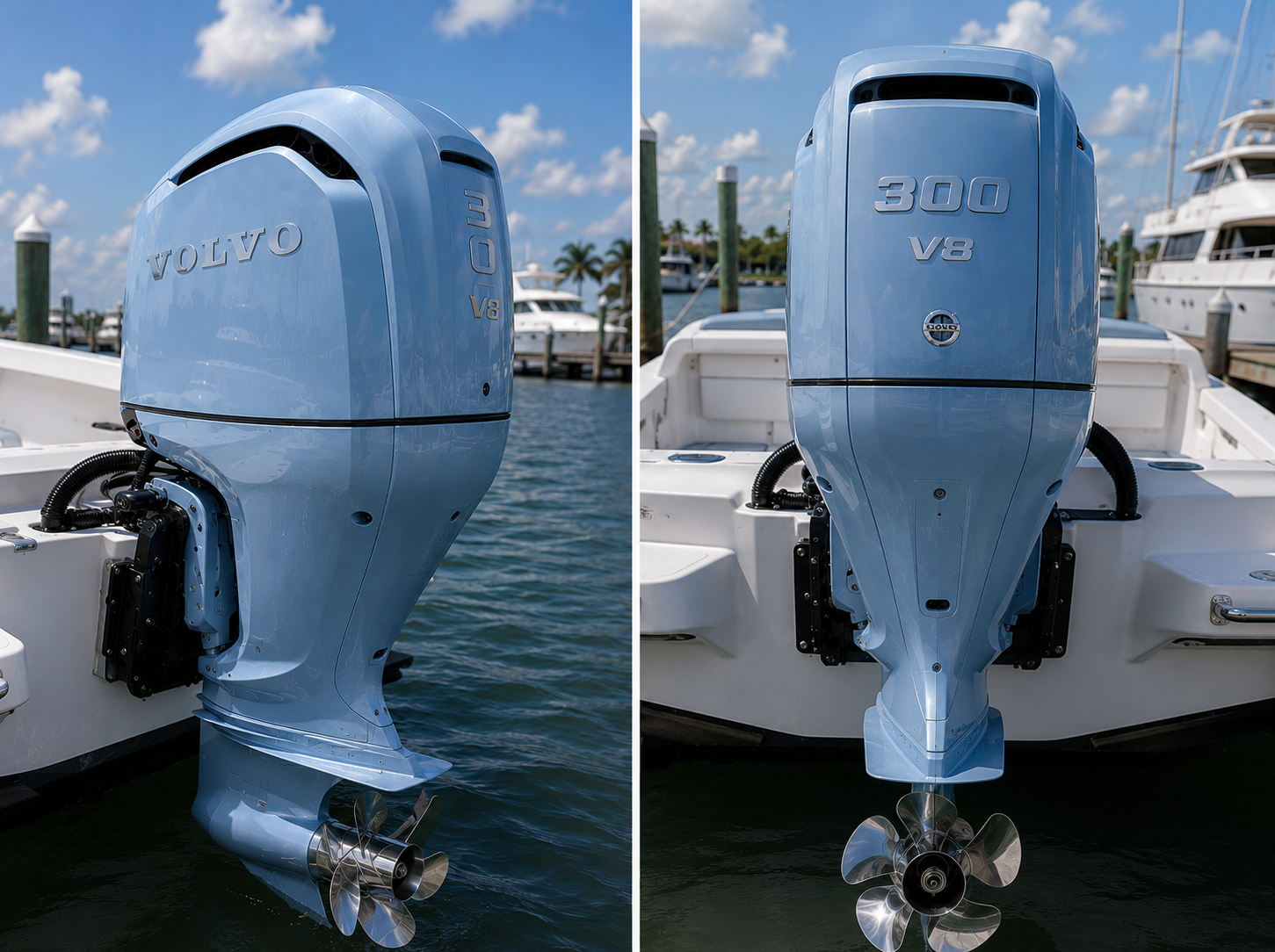 Volvo Penta 300HP V8 Outboard Motor