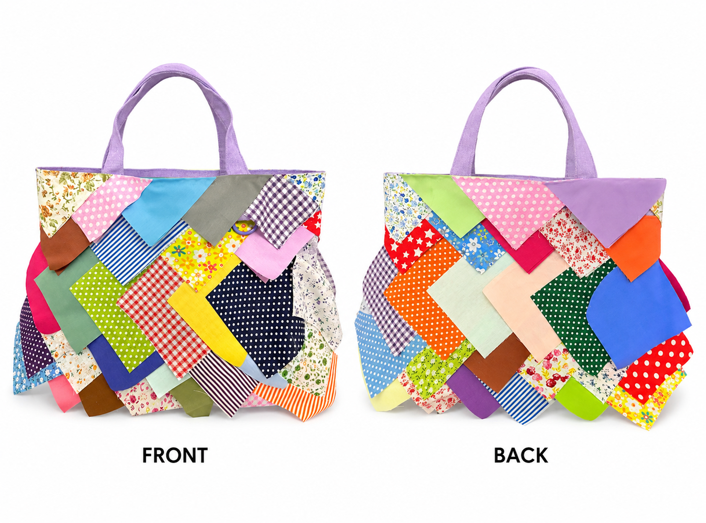 Colorful Patchwork Tote Bag