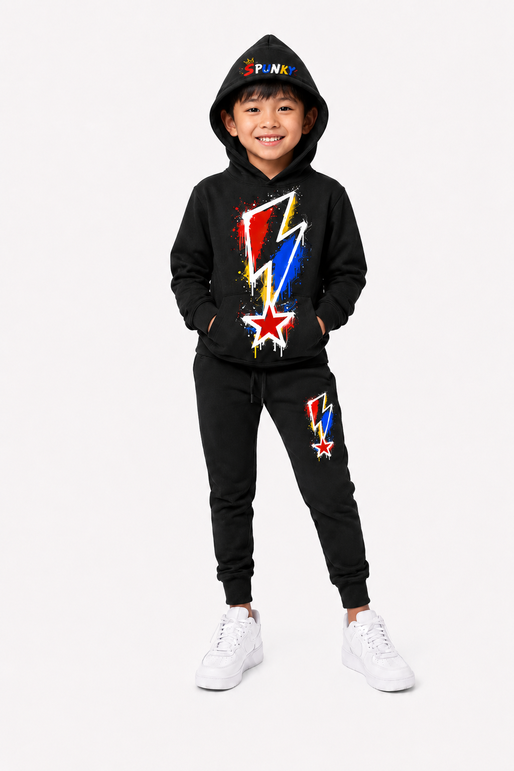 Lightning Bolt Hoodie & Sweatpants Set