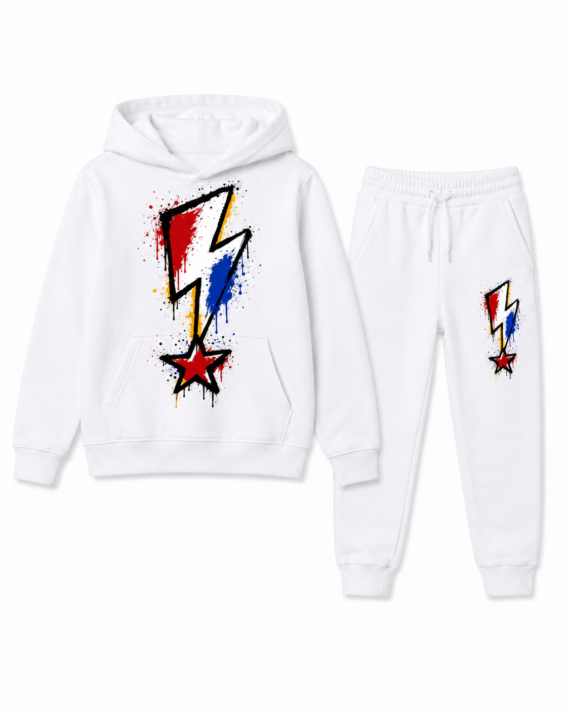 Lightning Bolt Hoodie & Sweatpants Set