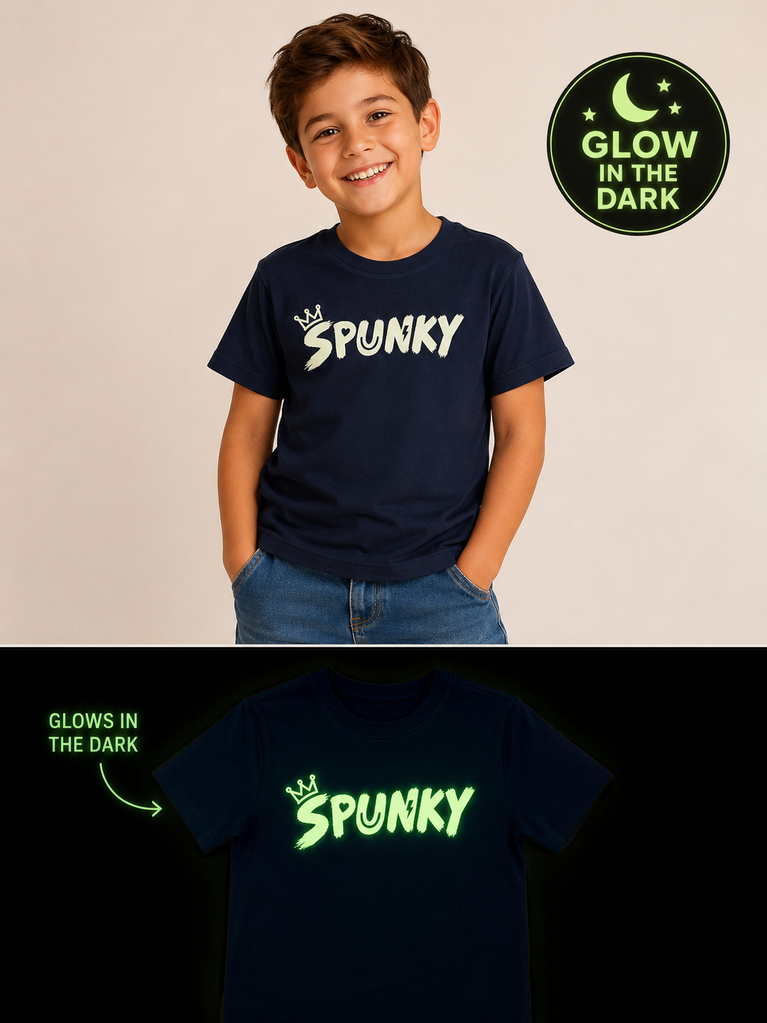 Spunky Glow-in-the-Dark Kids' T-Shirt