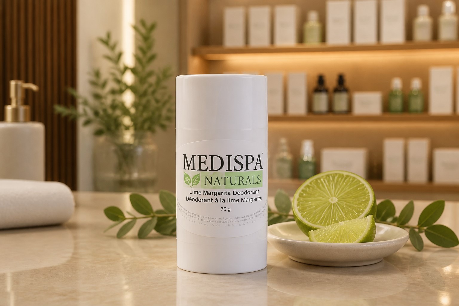 Lime Margarita Deodorant 75g Medispa Naturals