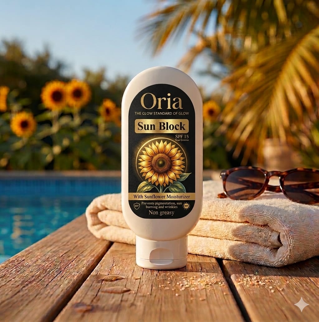 ORIA Sun Block & Moisturizer (SPF 15)