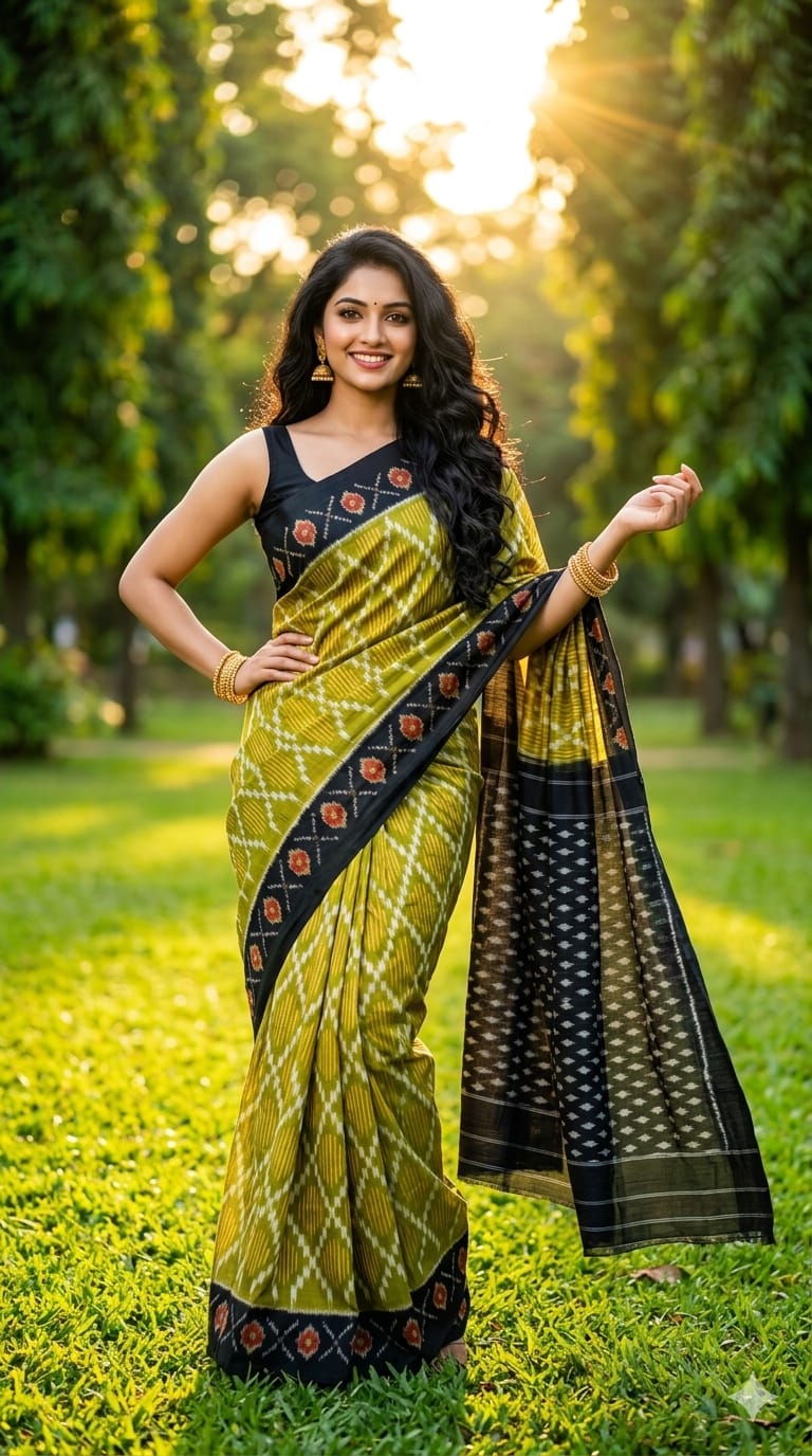 Elegant Yellow Designer Saree
