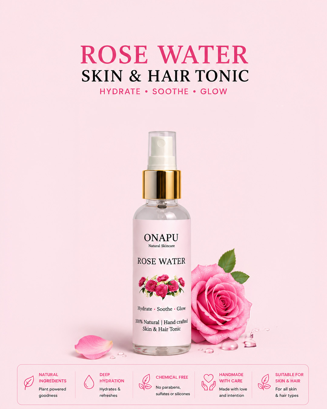 Rose Water Skin & Hair Tonic