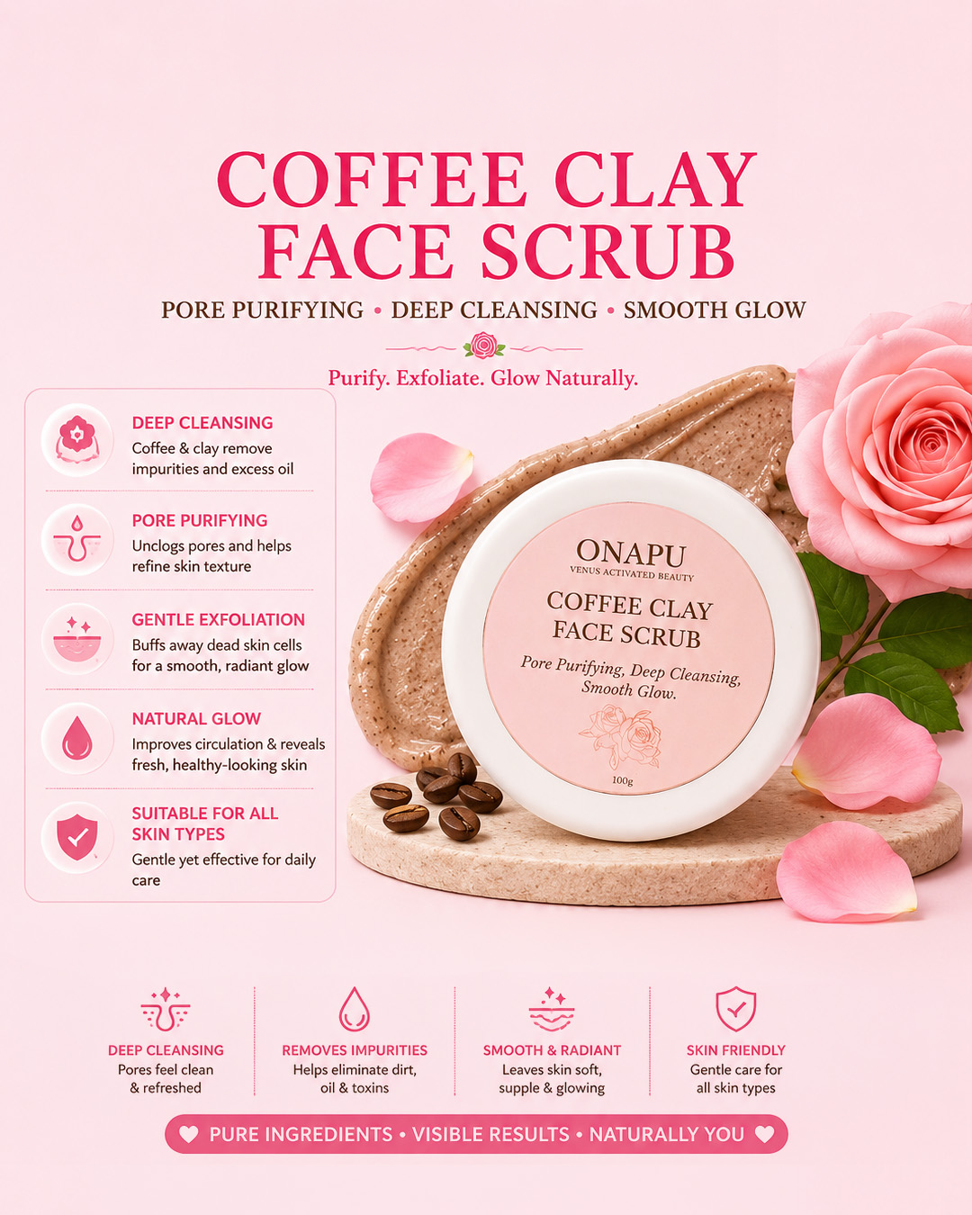 Coffee Clay Face Scrub