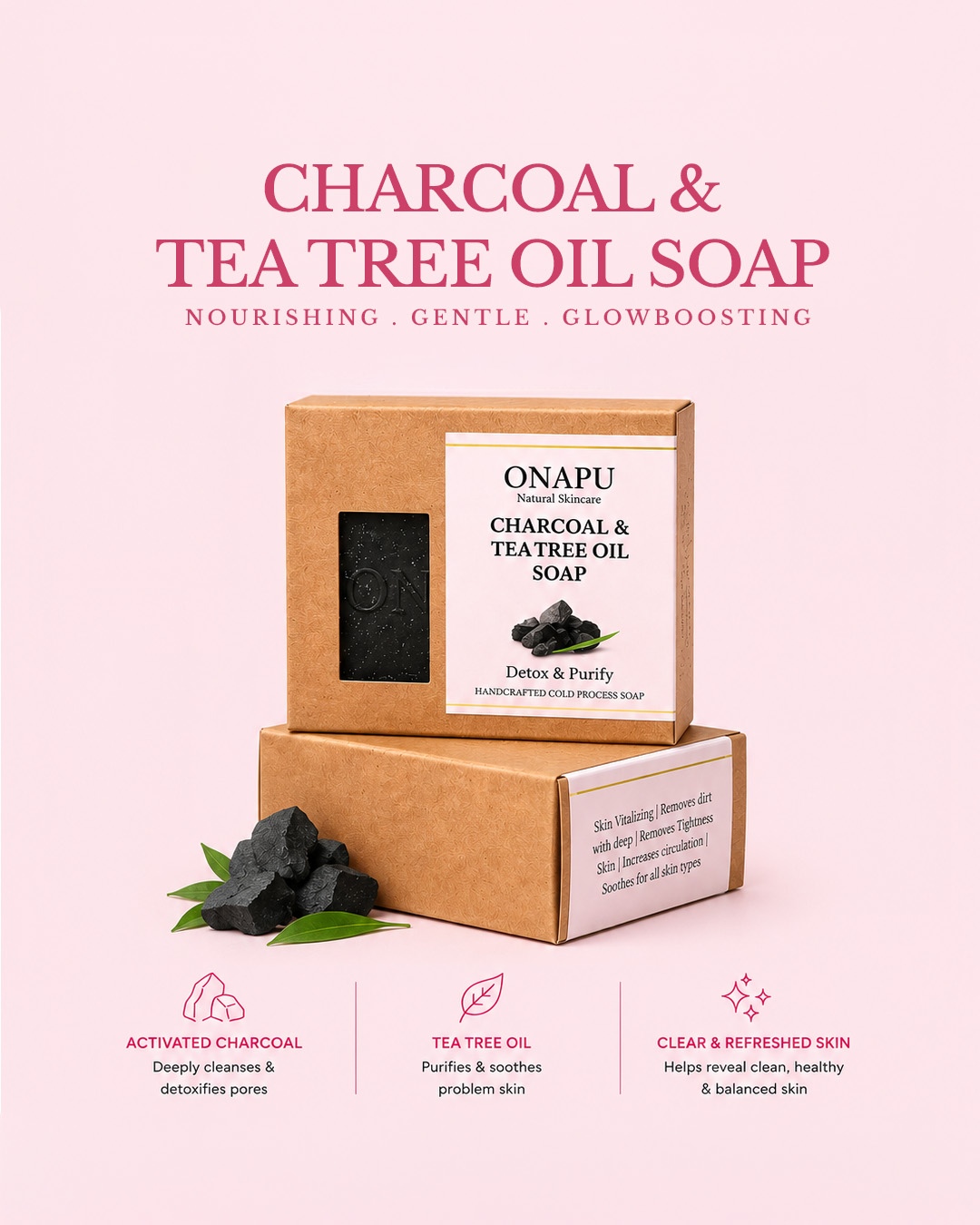 Charcoal & Tea Tree Oil Soap