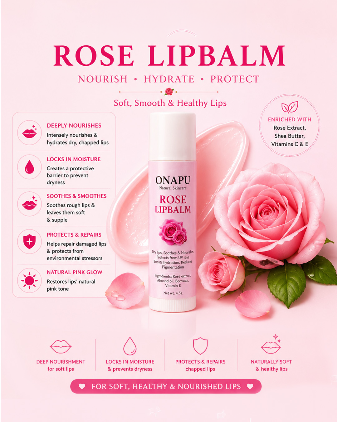 Rose Lip Balm