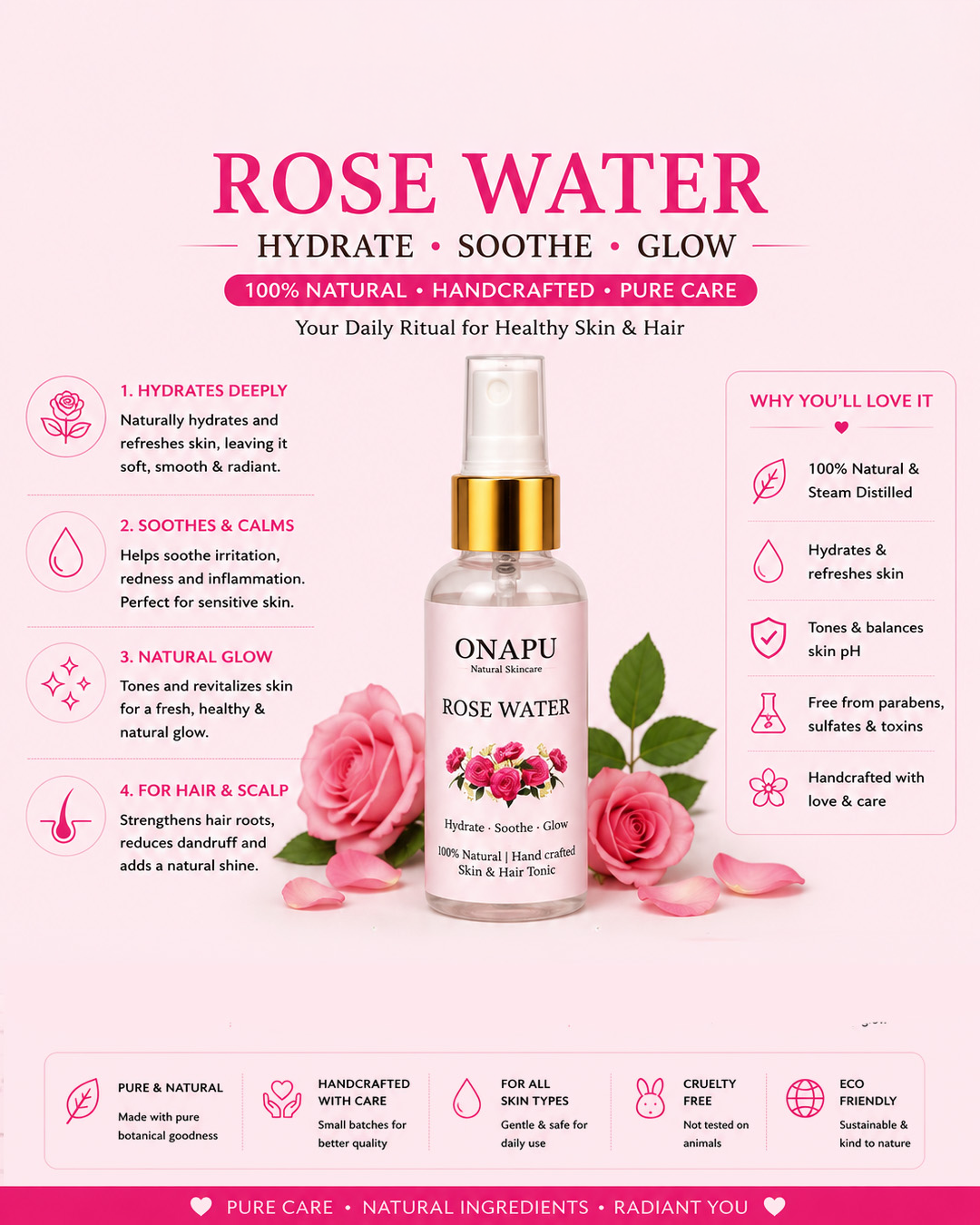 Rose Water Skin & Hair Tonic
