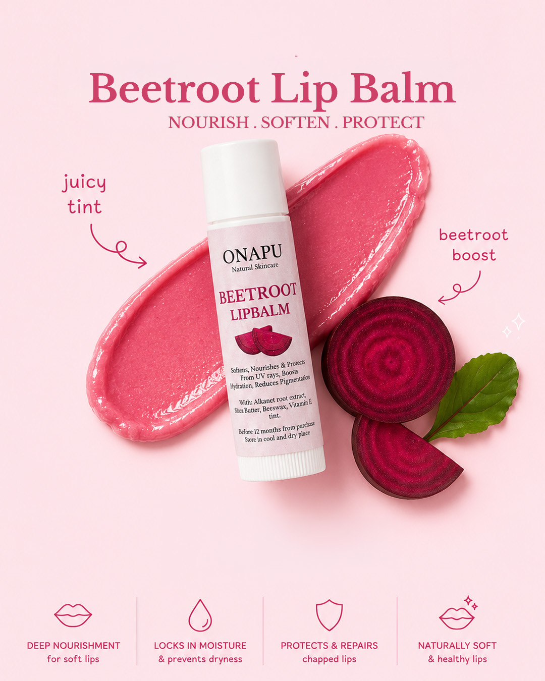 Beetroot Lip Balm