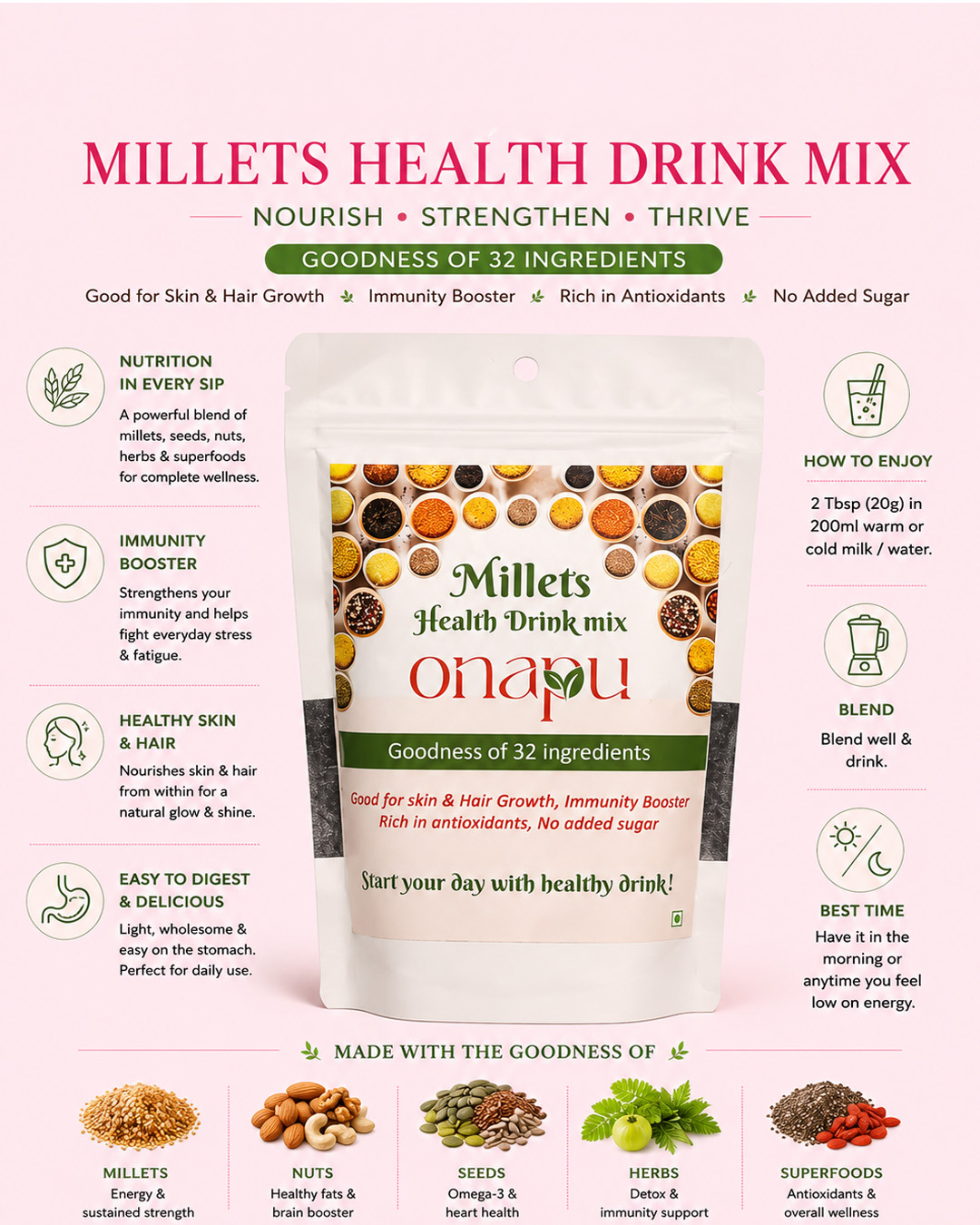 Millets Health Drink Mix