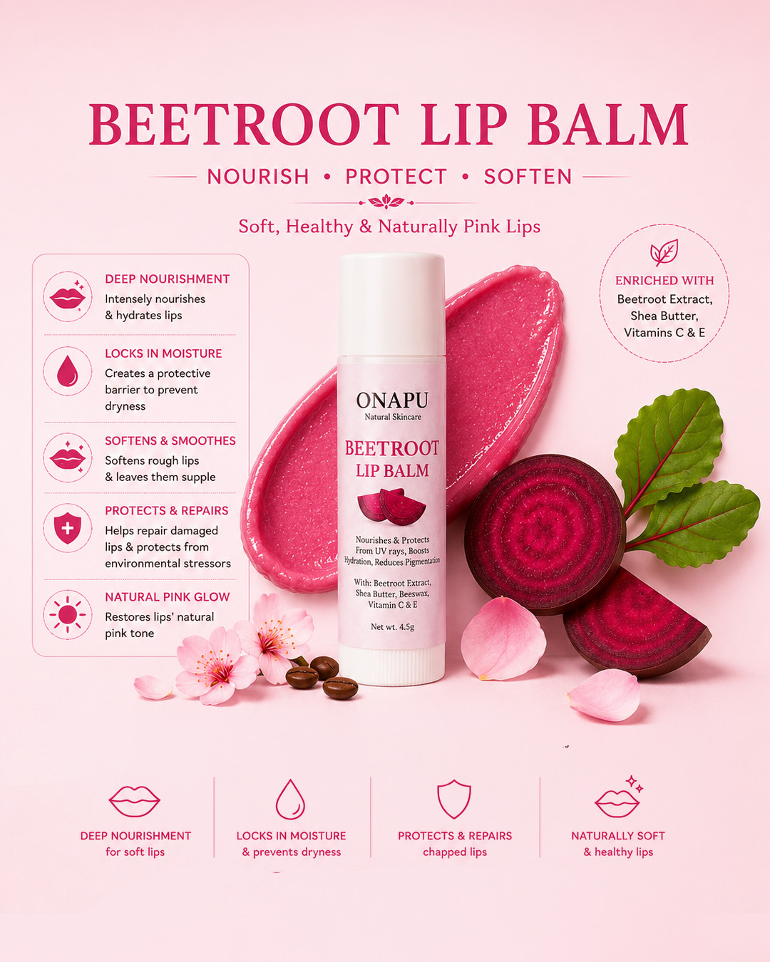 Beetroot Lip Balm