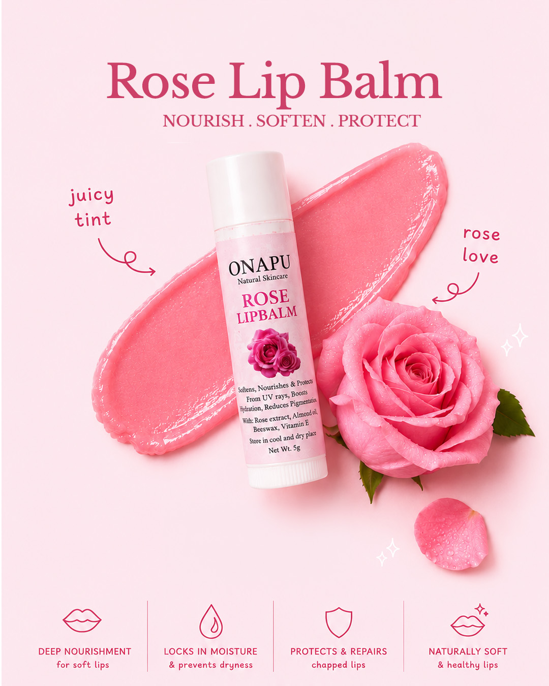 Rose Lip Balm