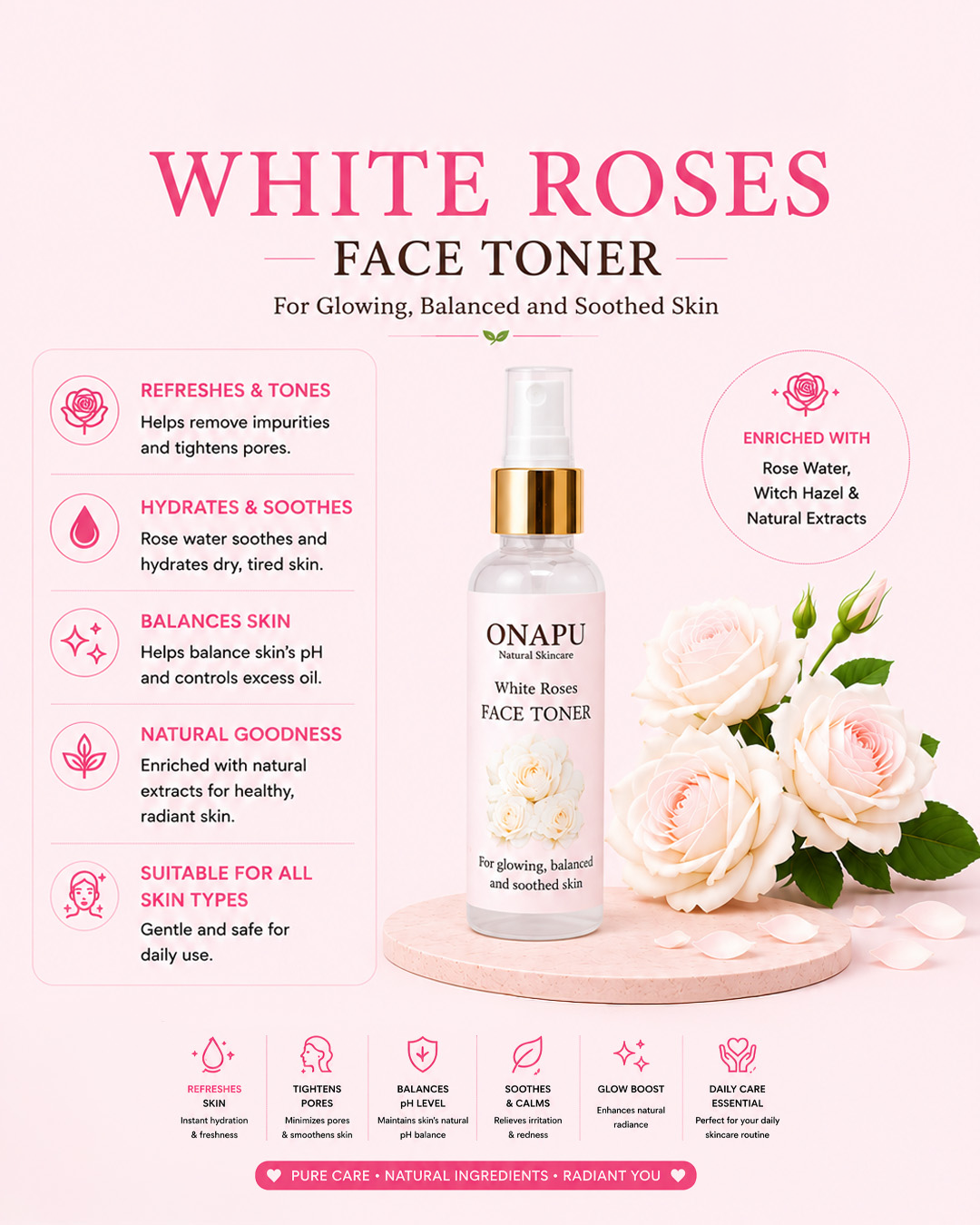 White Roses Face Toner