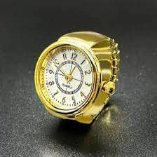Gold Plated Ring Watch