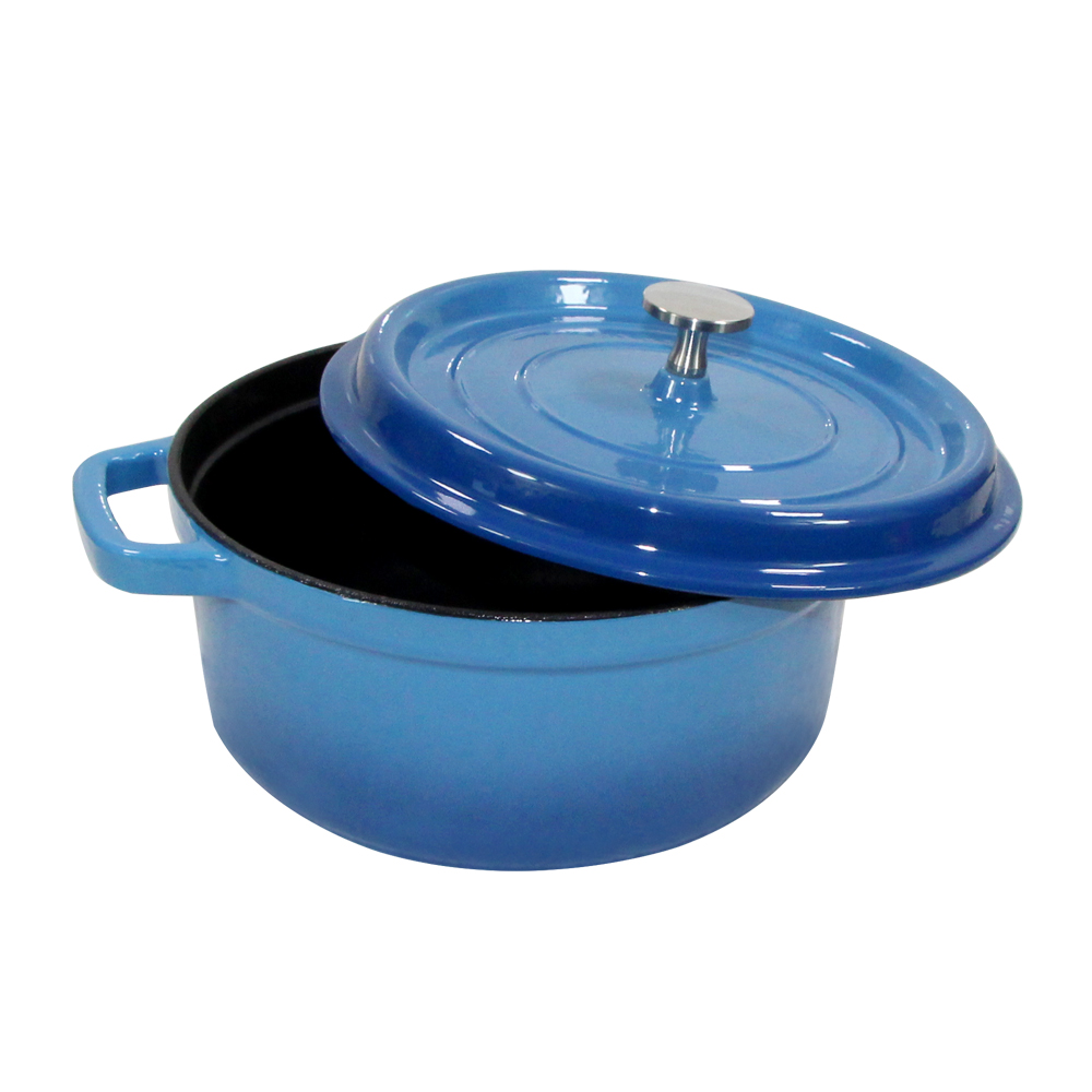 Blue Enamel Cast Iron Dutch Oven