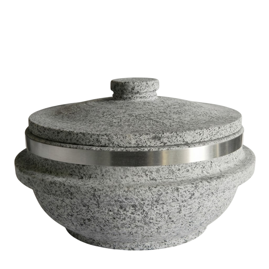 Natural Stone Pot with Lid