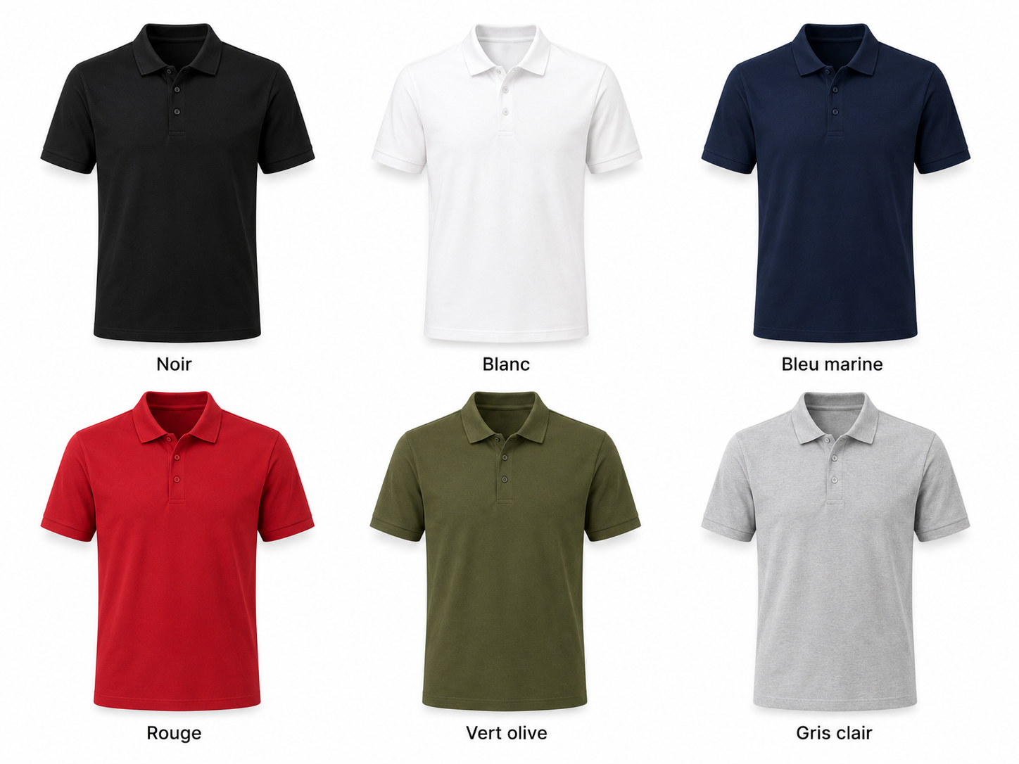 Polo classique pour homme à partir de 22 euros pour un flocage