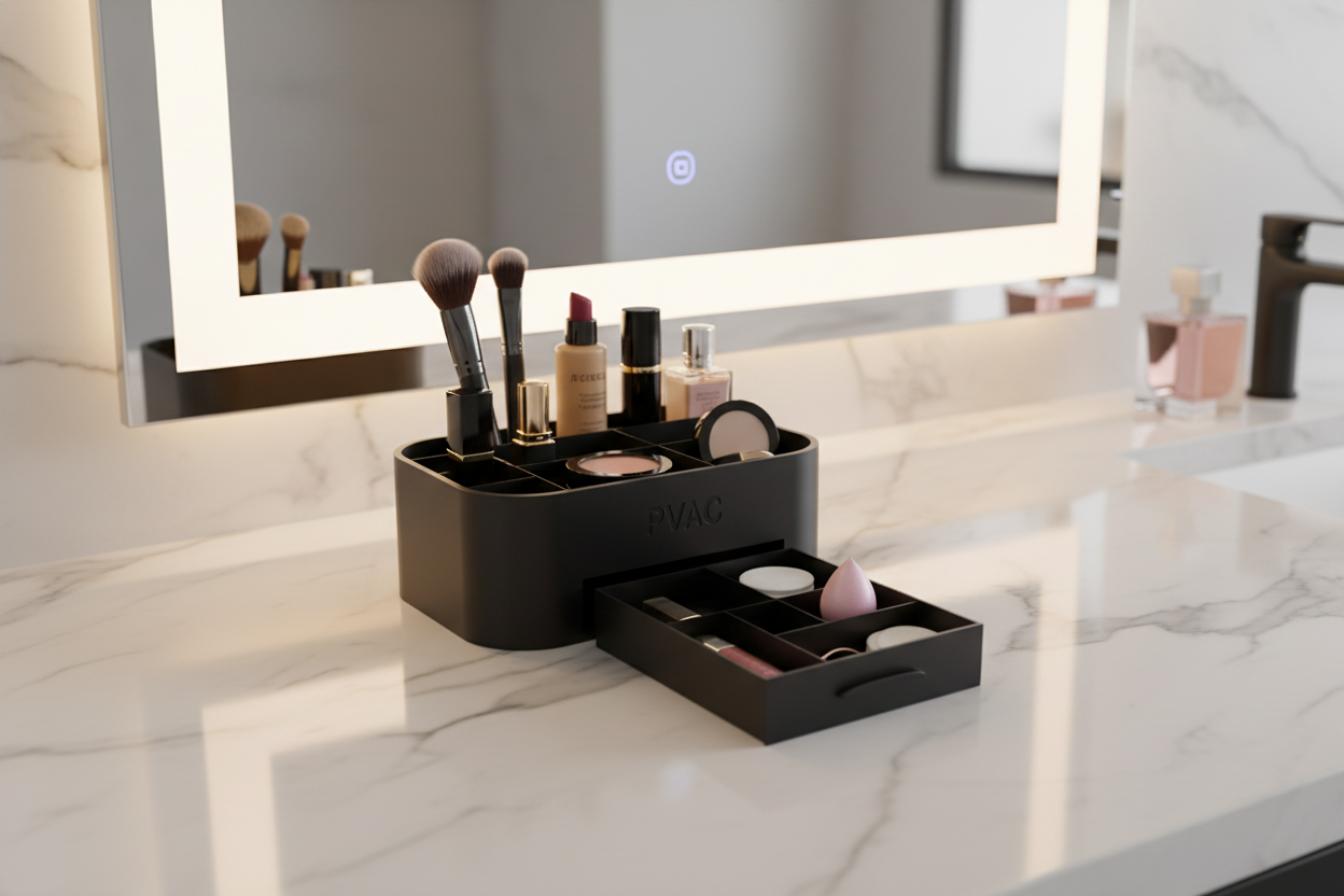 Makeup Organizer  Matte Black Edition