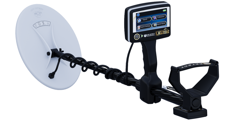 GER Detect UIG Gold Digger Metal Detector with 13" and 18" Coils