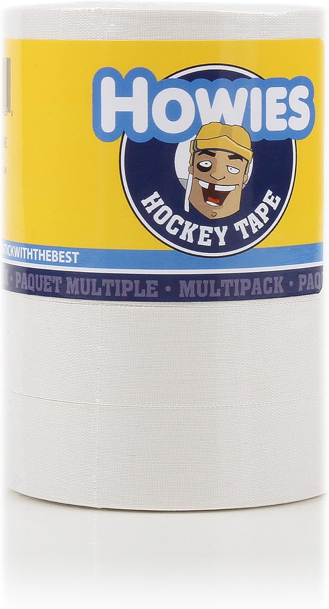 Howies Hockey  5 Pack White Cloth Stick Tape Strong Grip, Long-Lasting