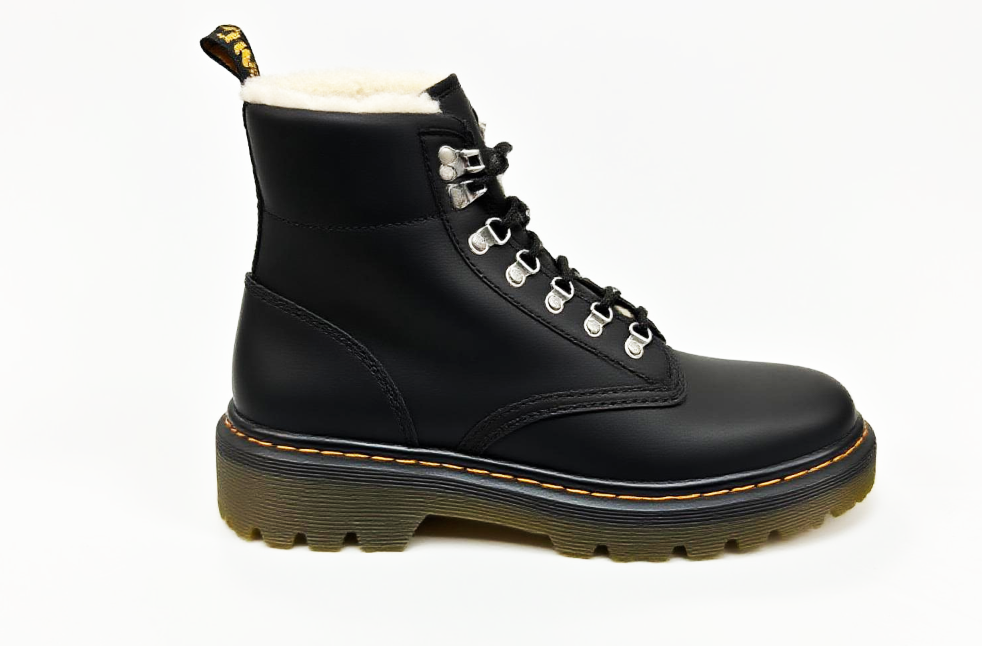Dr. Martens Combs Women Faux Fur-Lined Casual Boots