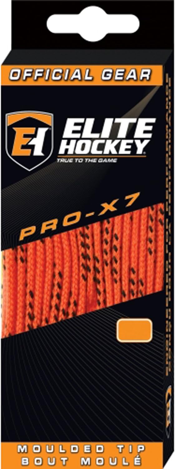 Elite Hockey PRO-X7 Wide Molded Tip Cotton Hockey Skate Laces
