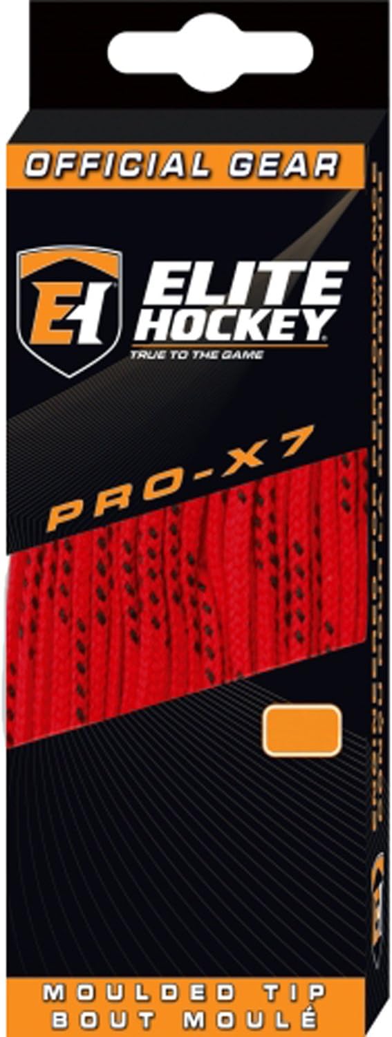 Elite Hockey PRO-X7 Wide Molded Tip Cotton Hockey Skate Laces