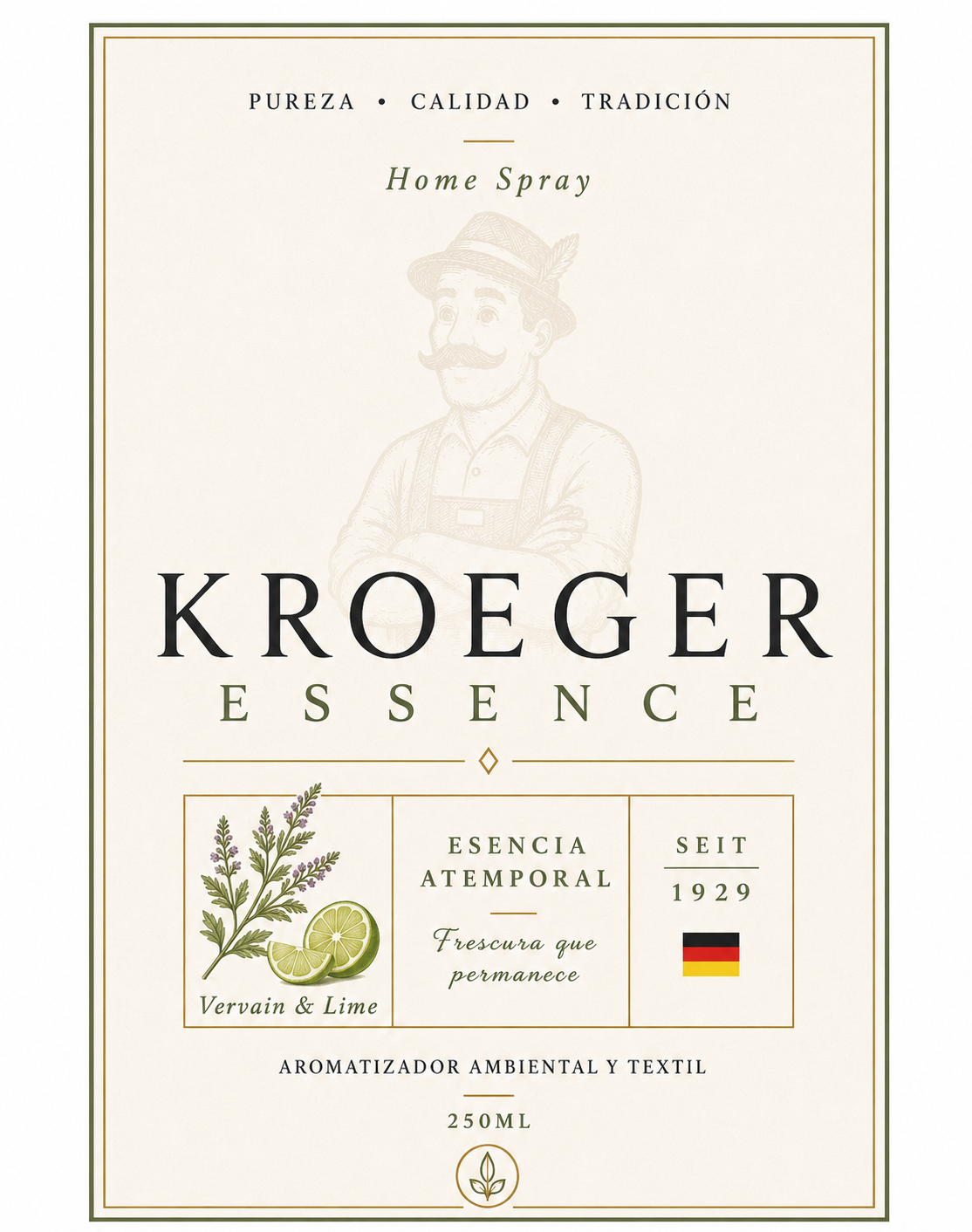 Kroeger Essence Aromatizador de Ambientes Premium – 250 ml 