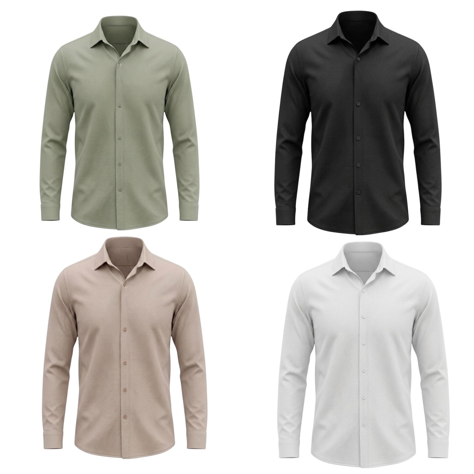 Camisa seda labrada importada