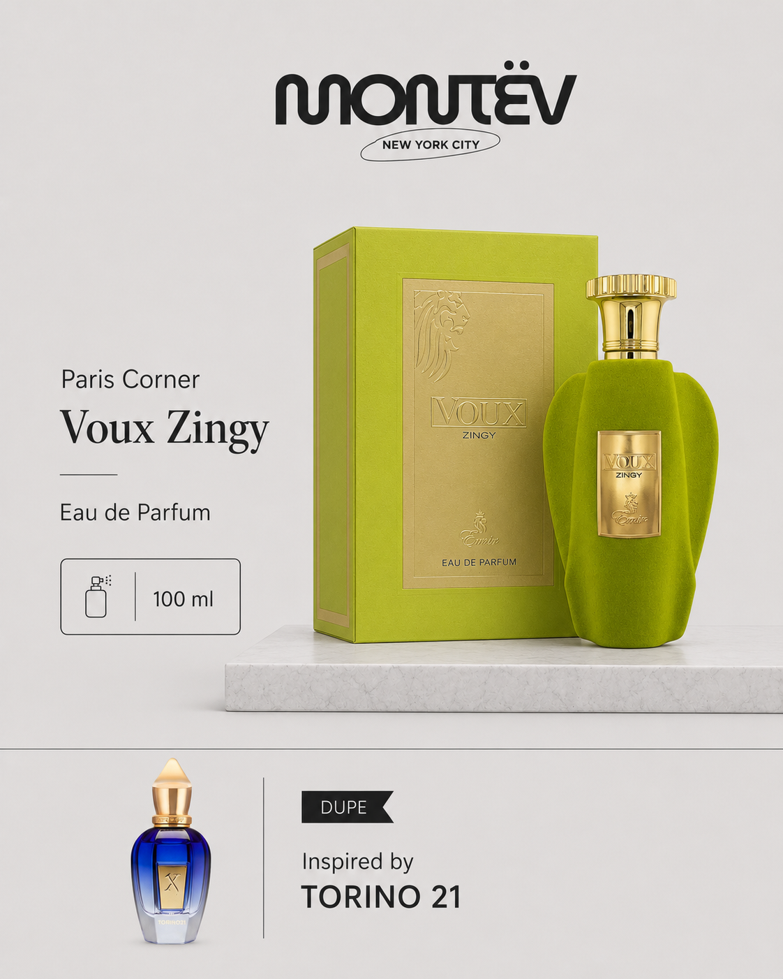 Paris Corner Voux Zingy EDP 3.4 oz. (100 ml)