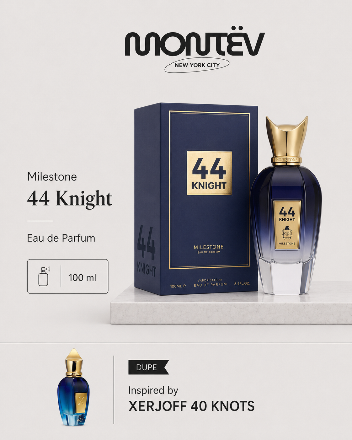 Milestone 44 Knight EDP 3.4 oz. (100 ml)