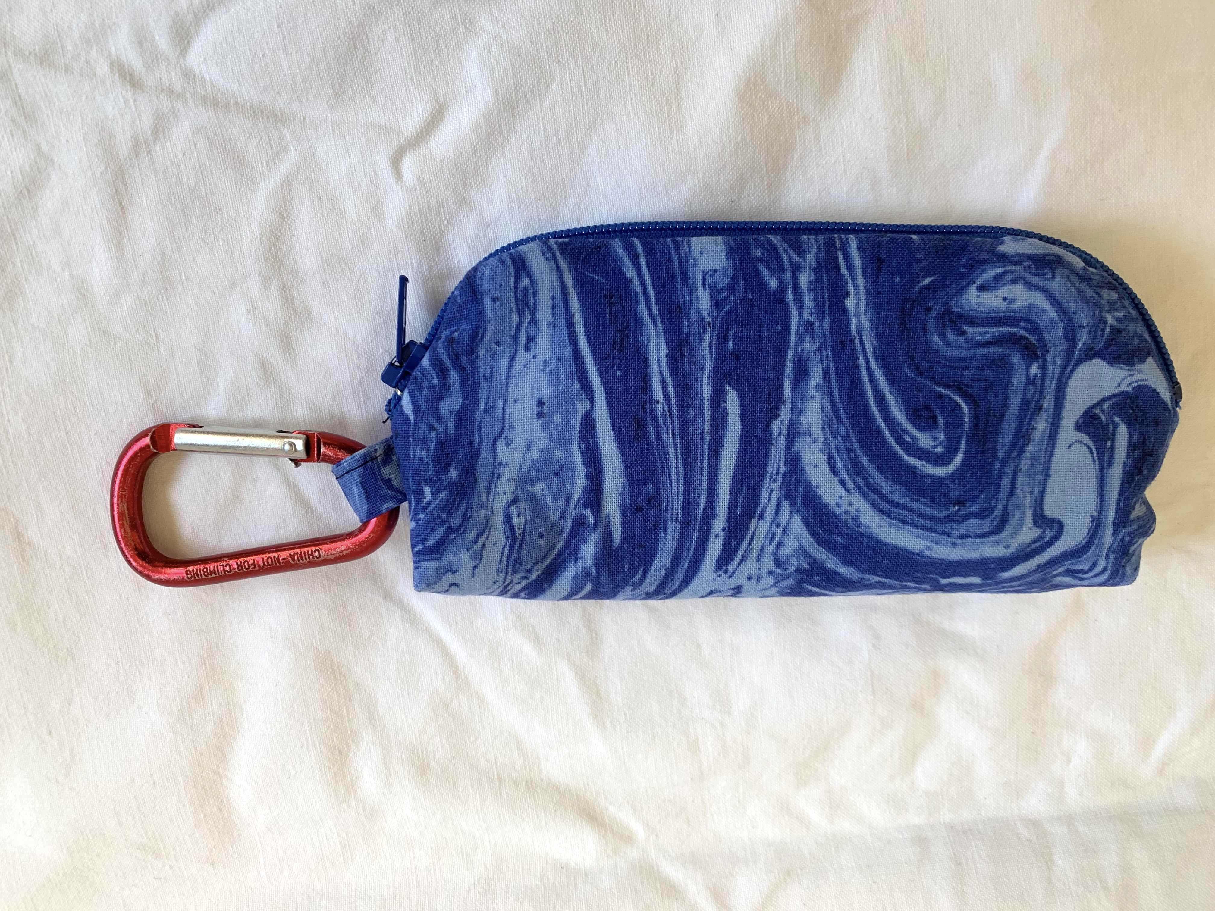 EMF shielding lined zippered pouch for 15 half dram homeopathic remedies